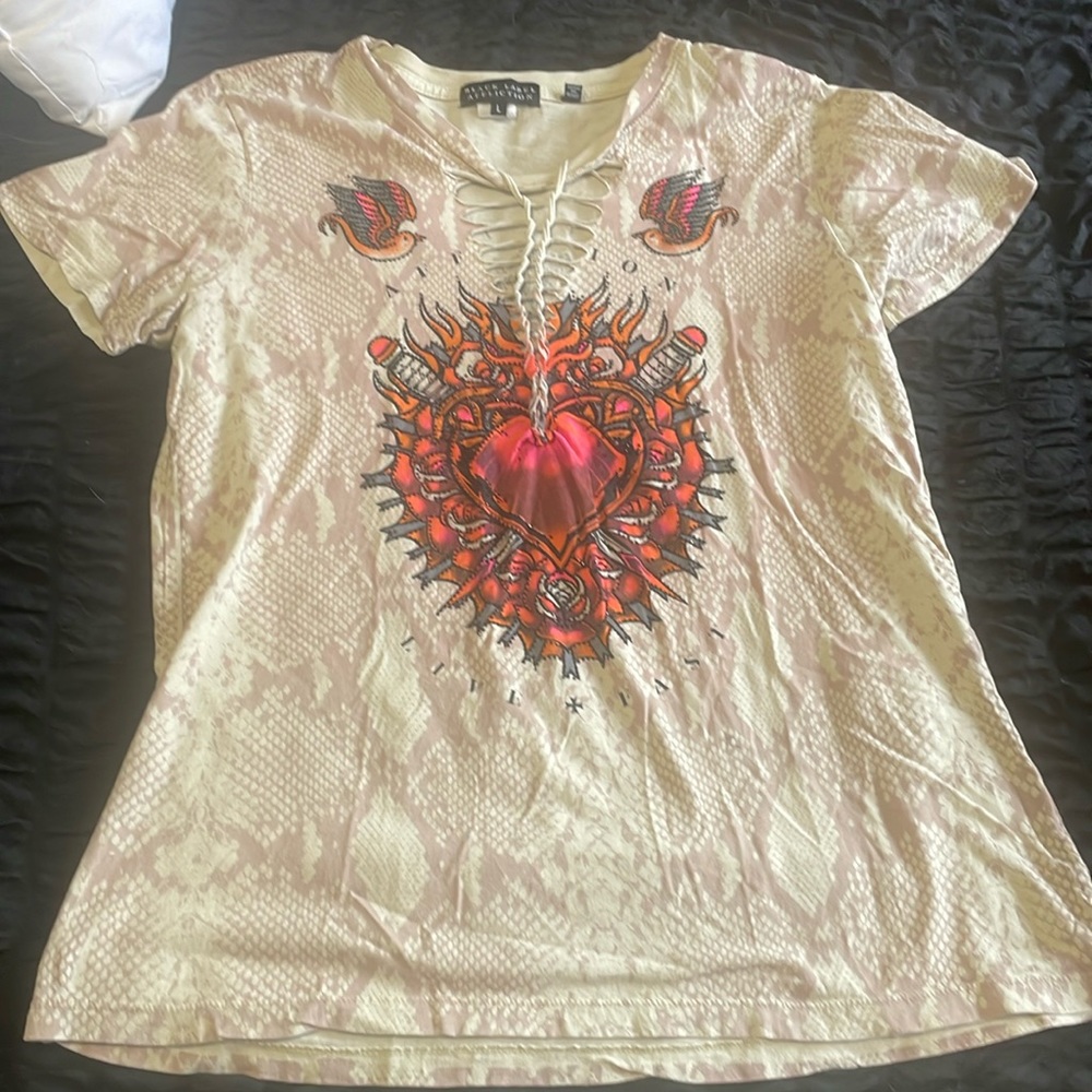 Affliction V-neck t-shirt Black Label